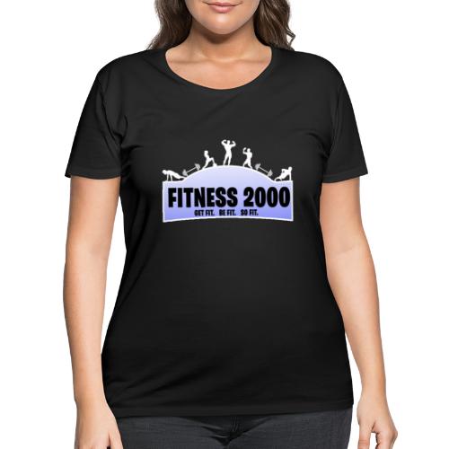 Fitness 2000 Gamer Blue! - Women's Curvy T-Shirt