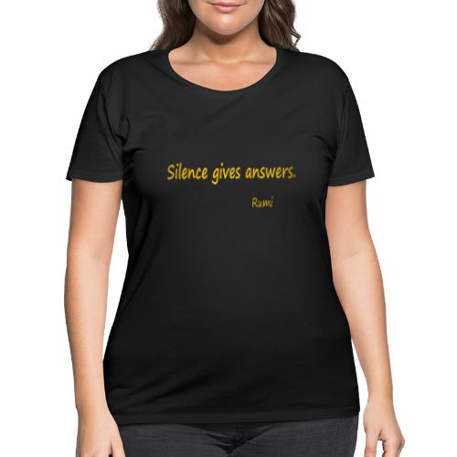 Silence - Women's Curvy T-Shirt