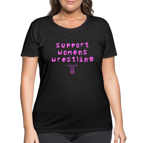 Support Womens Wrestling - Women's Curvy T-Shirt