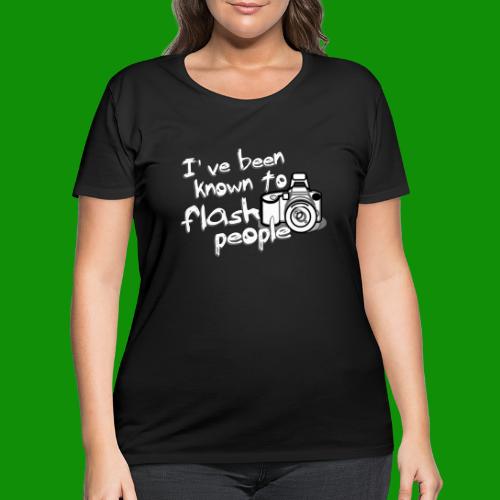 Flash People Photography Gift - Women's Curvy T-Shirt