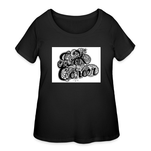 fuck_cancaer_final_001 - Women's Curvy T-Shirt