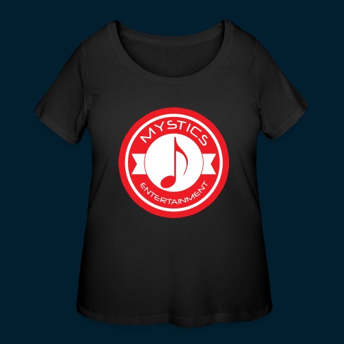 mystics_ent_red_logo - Women's Curvy T-Shirt