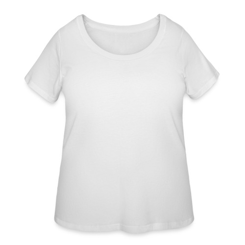 MBLAQ Logo in White Women's V-Neck - Women's Curvy T-Shirt