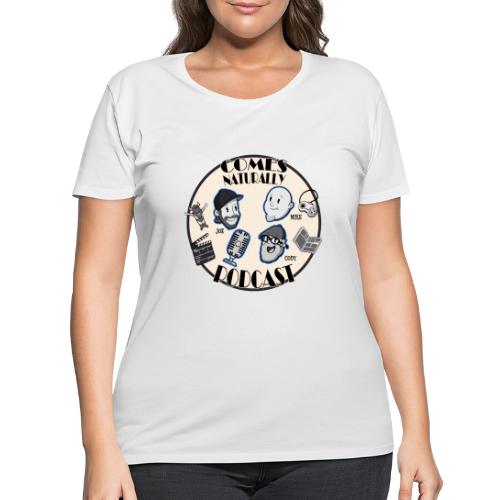 Comes Naturally Logo - Women's Curvy T-Shirt