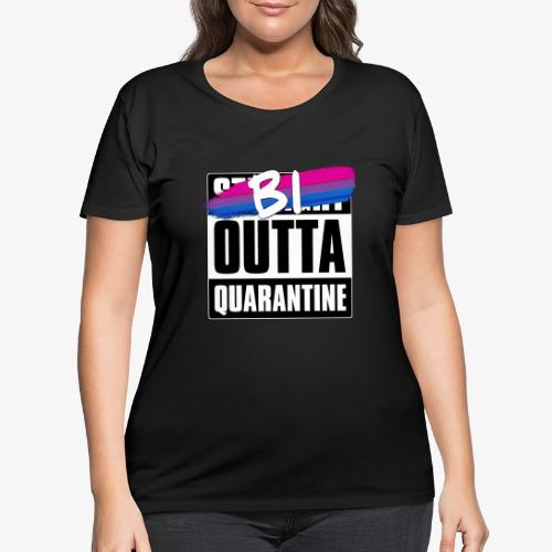 Bi Outta Quarantine - Bisexual Pride - Women's Curvy T-Shirt