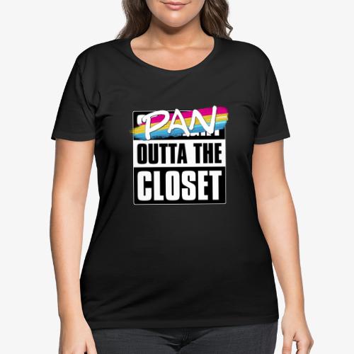 Pan Outta the Closet - Pansexual Pride - Women's Curvy T-Shirt