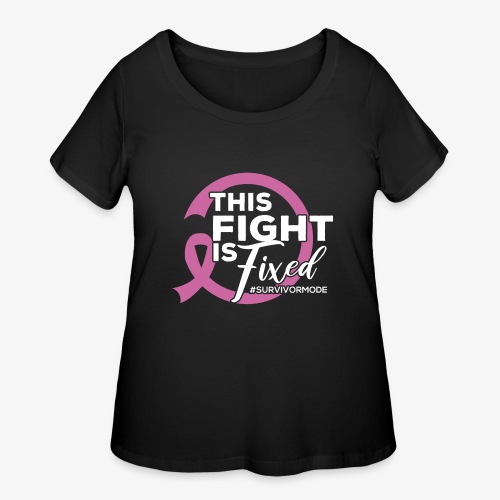 FIXED FIGHT Breast Cancer Awareness Shirt - Women's Curvy T-Shirt