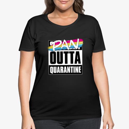 Pan Outta Quarantine - Pansexual Pride - Women's Curvy T-Shirt