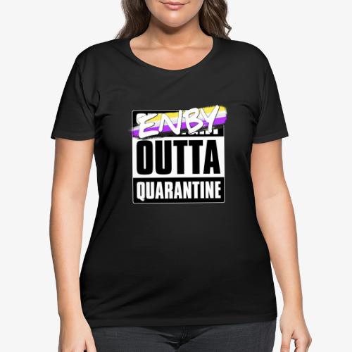 Enby Outta Quarantine - Nonbinary Pride - Women's Curvy T-Shirt
