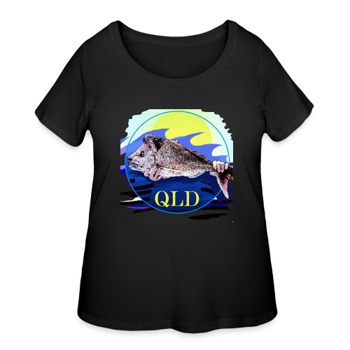 SNAPPER FISHING OFFSHORE AND INSHORE QLD - Women's Curvy T-Shirt