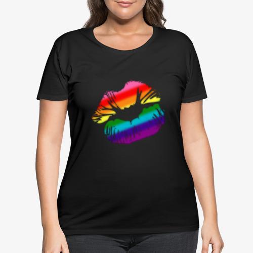 Original Gilbert Baker LGBTQ Love Rainbow Pride - Women's Curvy T-Shirt