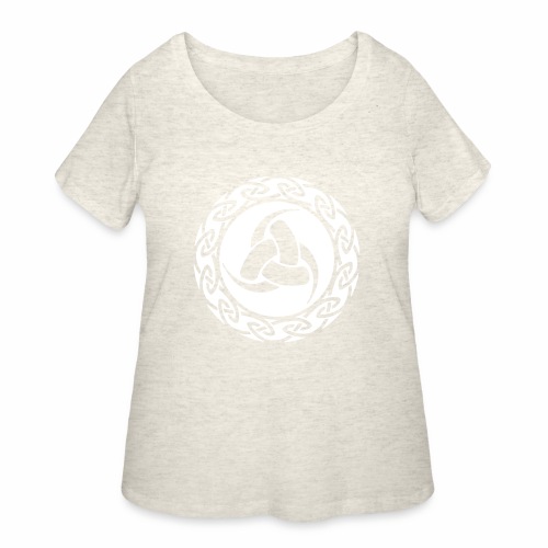 Triskelion - The 3 Horns of Odin Gift Ideas - Women's Curvy T-Shirt