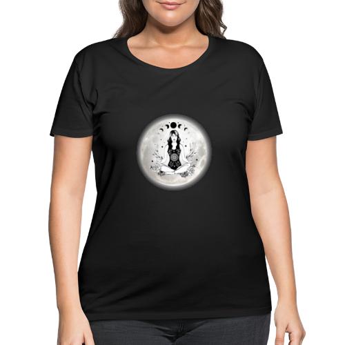 Self Healing Girl By The Moon - Women's Curvy T-Shirt