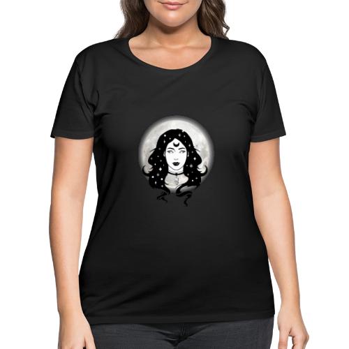 Mystical Moon Girl - Women's Curvy T-Shirt