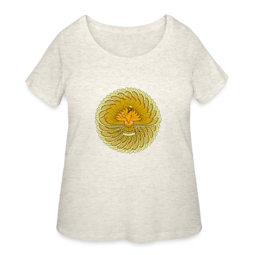 Farvahar Colorful Circle - Women's Curvy T-Shirt