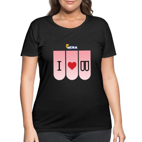 I heart steno logo 2600x200dpi - Women's Curvy T-Shirt