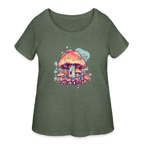 The Mushroom Collective - Women's Curvy T-Shirt