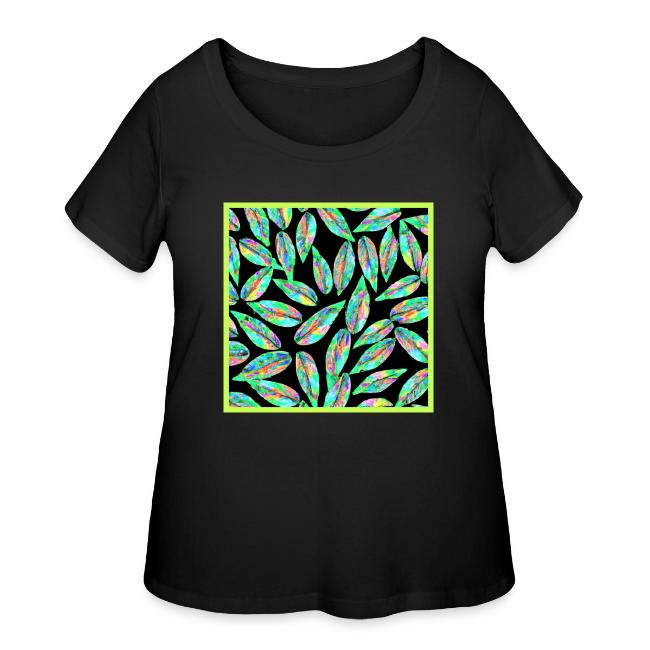 Radiant Neon Leaves Artful Glow