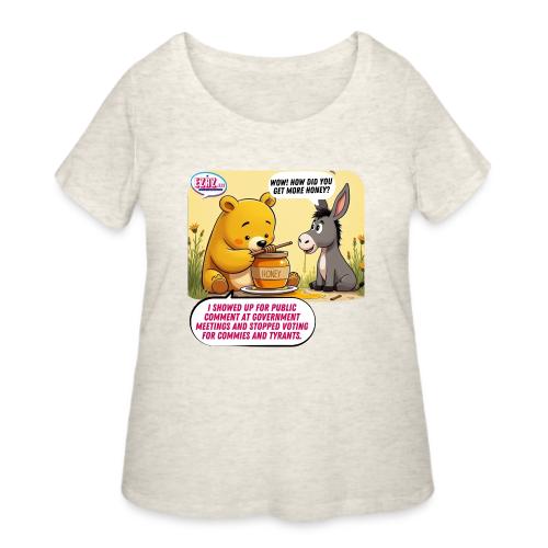 Honey Bear - Fire Tyrants - Women's Curvy T-Shirt