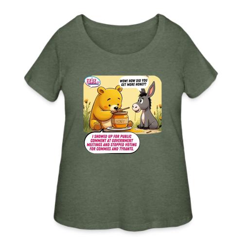 Honey Bear - Fire Tyrants - Women's Curvy T-Shirt
