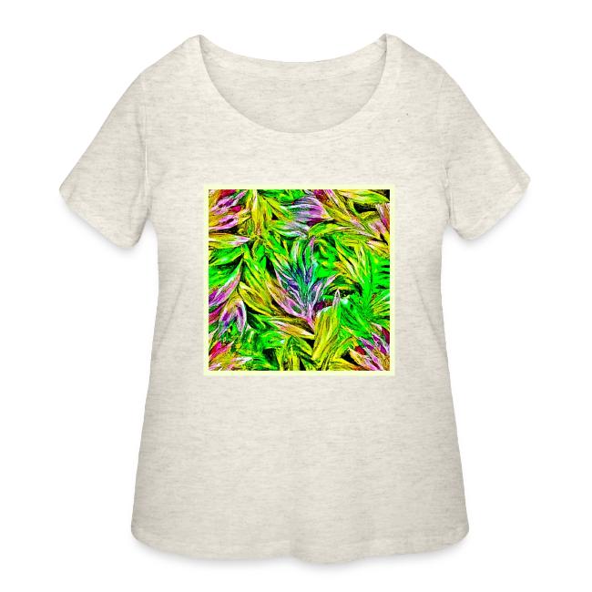 Vibrant Plant Strokes Design
