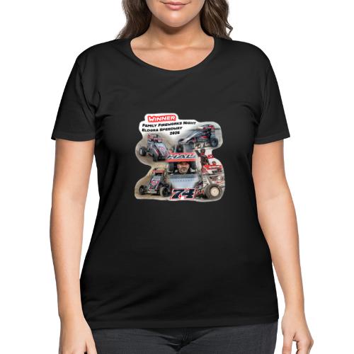 Luke Hall - Eldora Speedway FFN#1 Design 1 - Women's Curvy T-Shirt