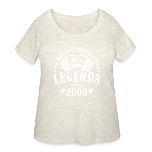 Legends are Born in 2000 - Women's Curvy T-Shirt