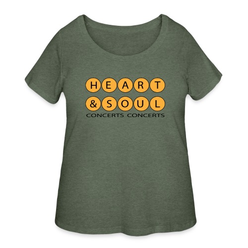 Heart Soul Concerts Golden Bubble horizon - Women's Curvy T-Shirt