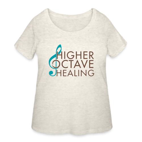 Higher Octave Healing Logo - Women's Curvy T-Shirt