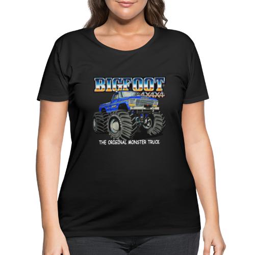 BIGFOOT 1 The Original Monster Truck 4x4x4 - Women's Curvy T-Shirt