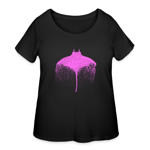 South Carolin Stingray in Pink - Women's Curvy T-Shirt