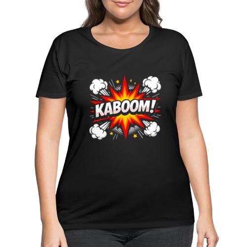 Kaboom Comic Explosion - Women's Curvy T-Shirt