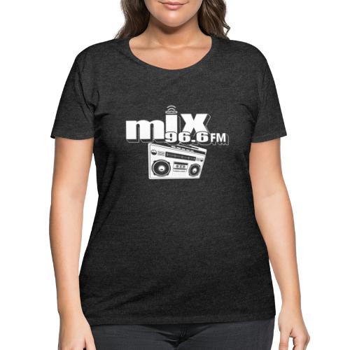 MIX 96.6 BOOM BOX - Women's Curvy T-Shirt