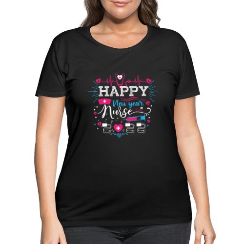 My Happy New Year Nurse T-shirt - Women's Curvy T-Shirt