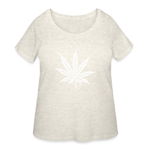 Cannabis Leaf - Women's Curvy T-Shirt