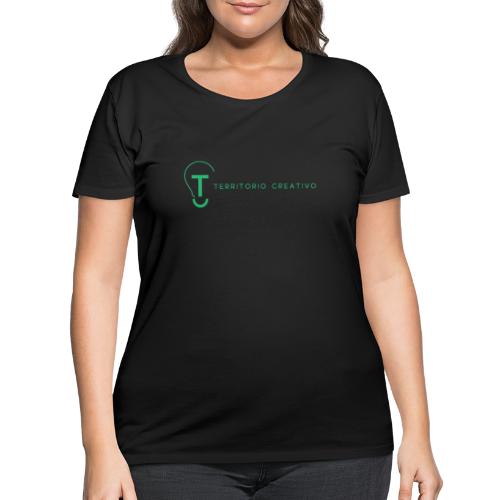 TC logo Green - Women's Curvy T-Shirt