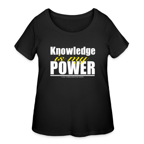 Knowledge Is My Power [white] - Women's Curvy T-Shirt