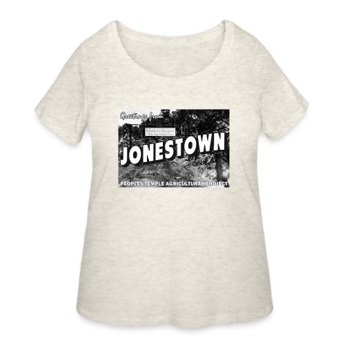 Jonestown Postcard - Women's Curvy T-Shirt