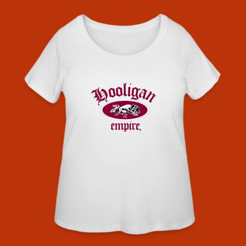 Hooligan Lion Burgundy - Women's Curvy T-Shirt
