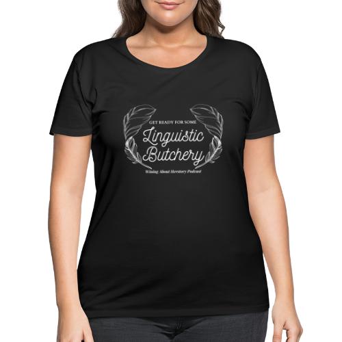 Linguistic Butchery (White) - Women's Curvy T-Shirt