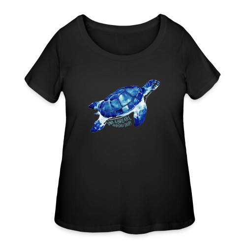 SC Blue Sea Turtle - Women's Curvy T-Shirt