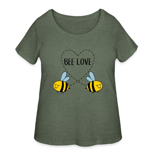 Bee Love - Women's Curvy T-Shirt