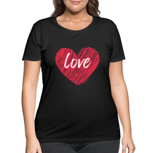 love - Women's Curvy T-Shirt