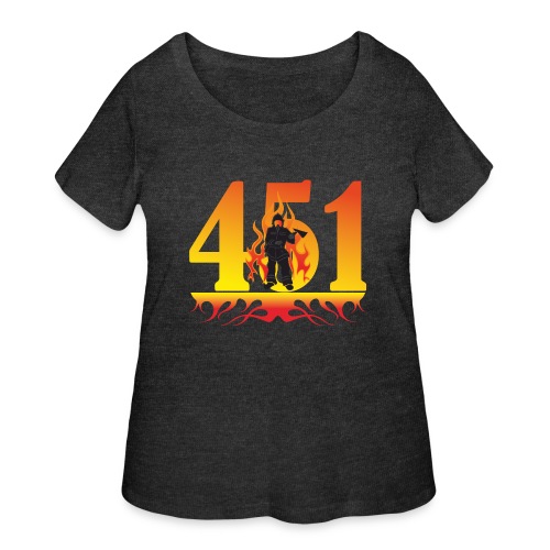 Fahrenheit 451 - Women's Curvy T-Shirt