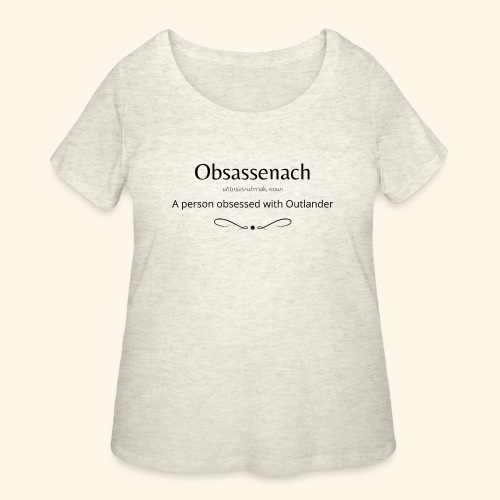Obsassenach (black) - Women's Curvy T-Shirt
