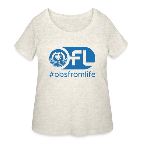Observations from Life Logo with Hashtag - Women's Curvy T-Shirt