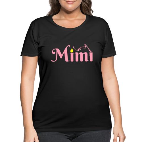 La bohème: Mimì candles - Women's Curvy T-Shirt