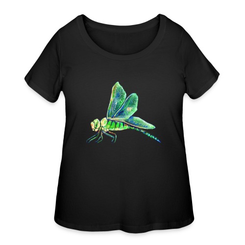 green dragonfly - Women's Curvy T-Shirt