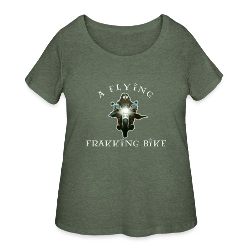 A Flying Frakking Bike - Women's Curvy T-Shirt