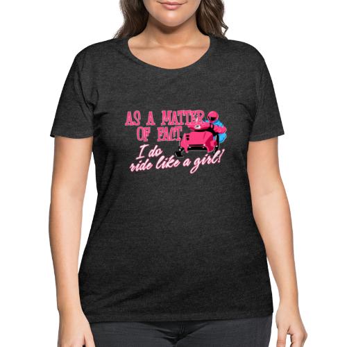 Ride Like a Girl - Women's Curvy T-Shirt
